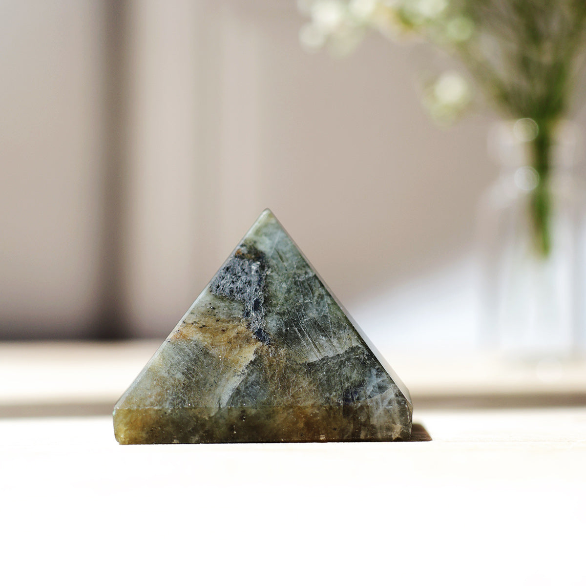 Labradorite Stone Small Pyramid