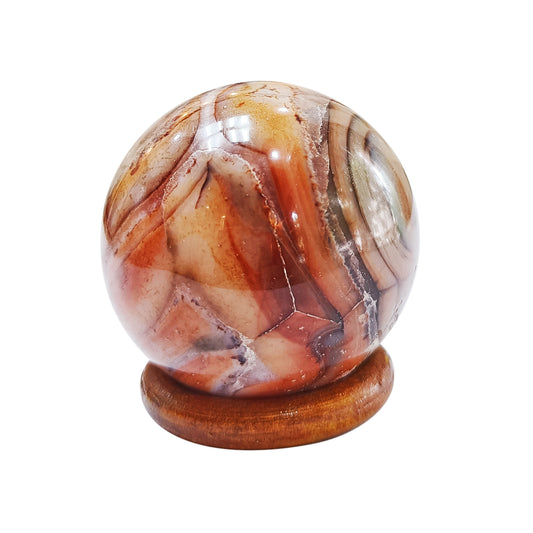 Orange Carnelian Sphere Ball