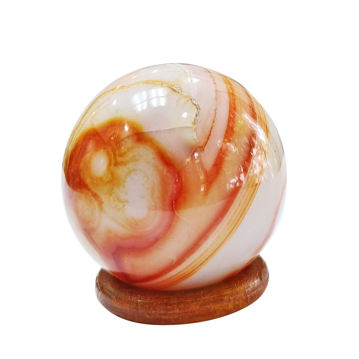 Orange Carnelian Sphere Ball