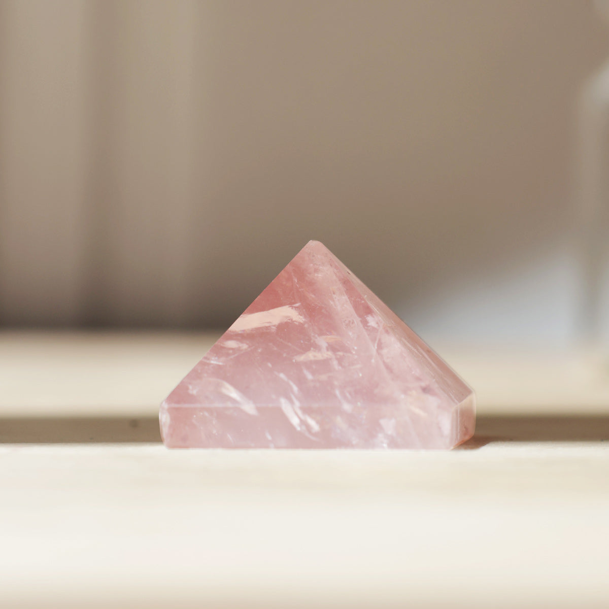 Rose Quartz Stone Small Pyramid