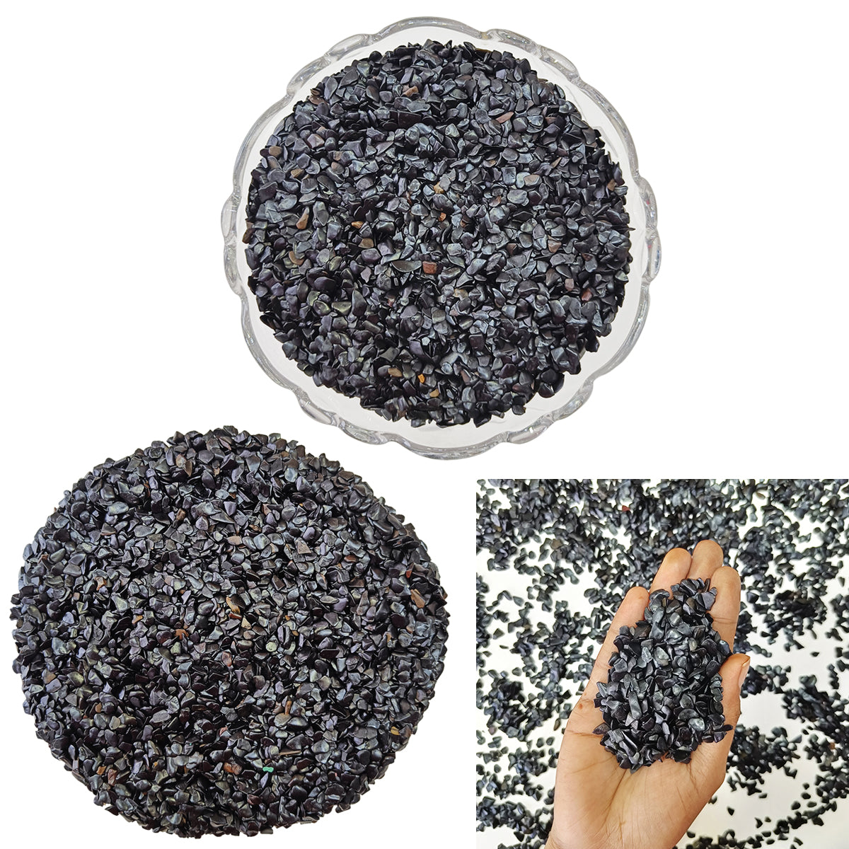 Black Agate Chips