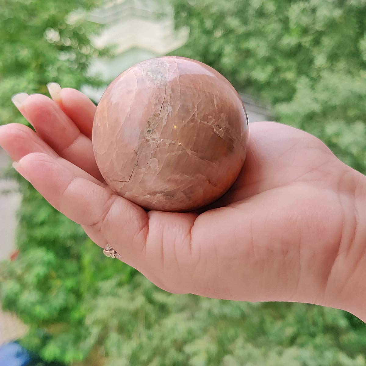 Peace Moonstone Sphere Ball