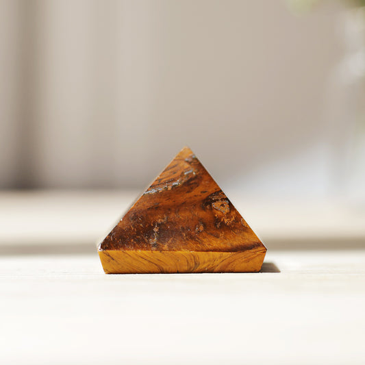 Tiger Eye Stone Small Pyramid