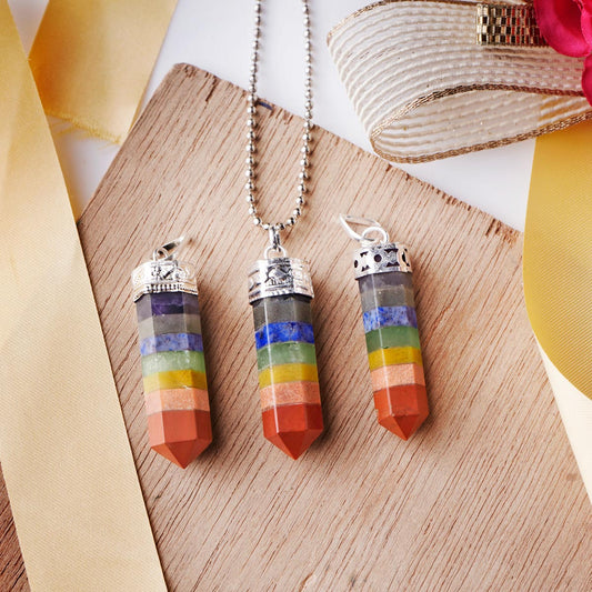 7 Chakra Pencil Pendant