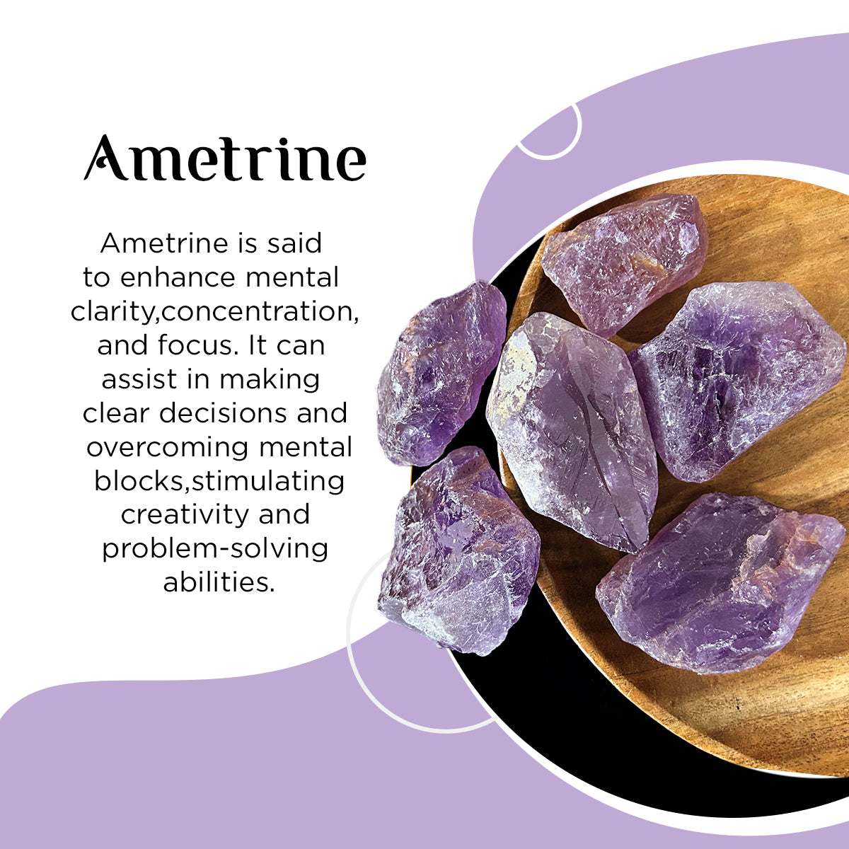 Ametrine Rough Raw Stone