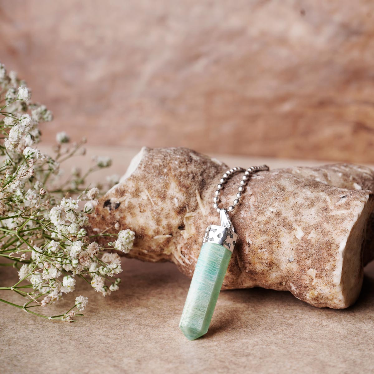 Amazonite Pencil Pendant