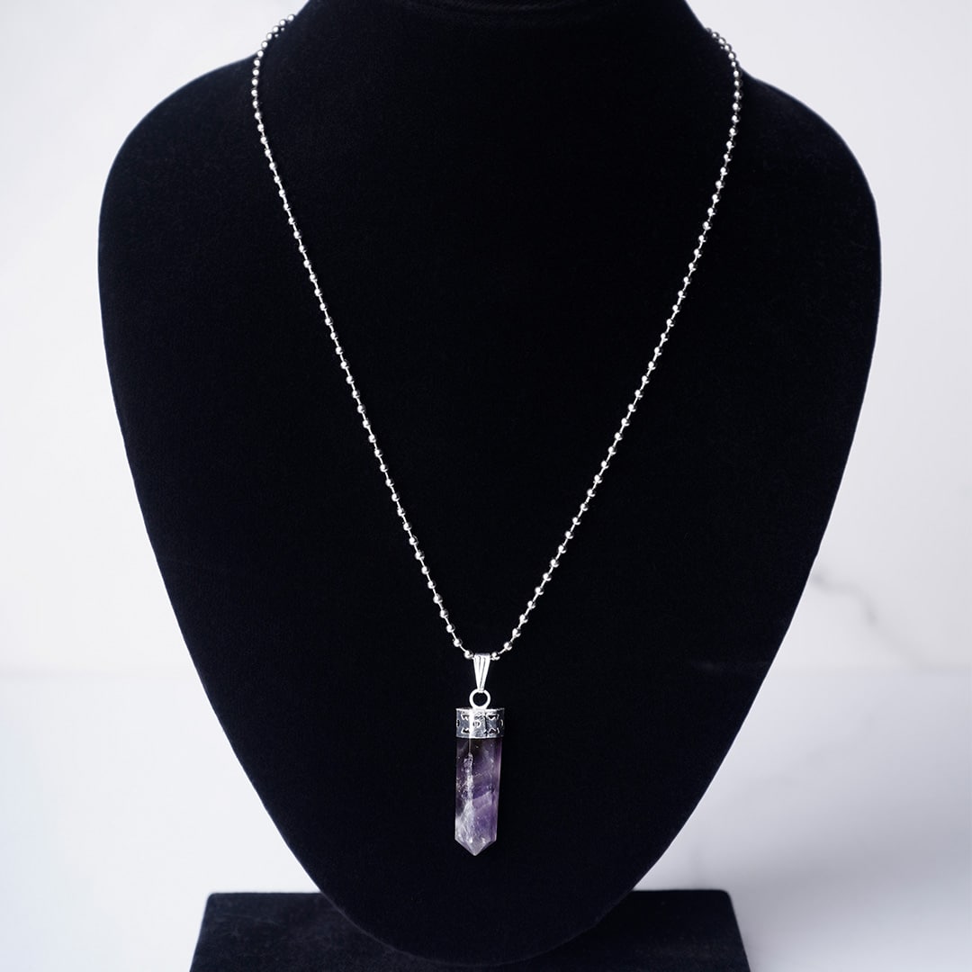 Amethyst Pencil Pendant