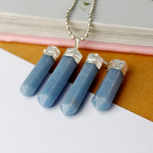 Angelite Pencil Pendant