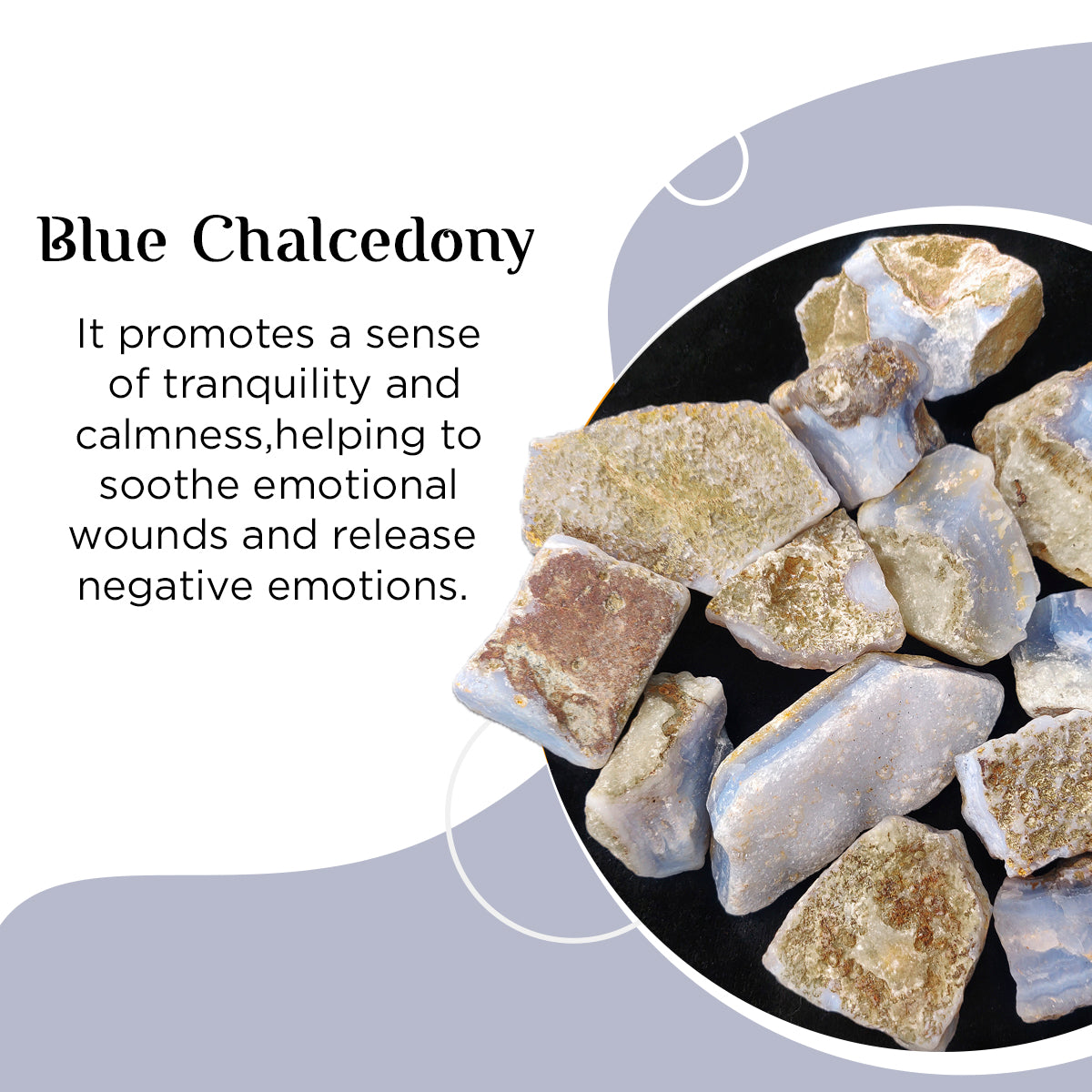 Blue Chalcedony Rough Raw Stone