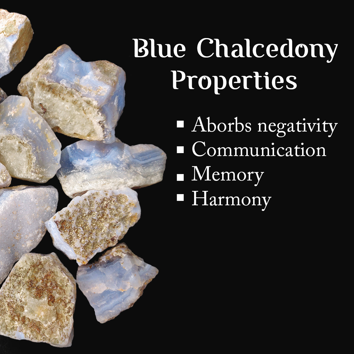 Blue Chalcedony Rough Raw Stone