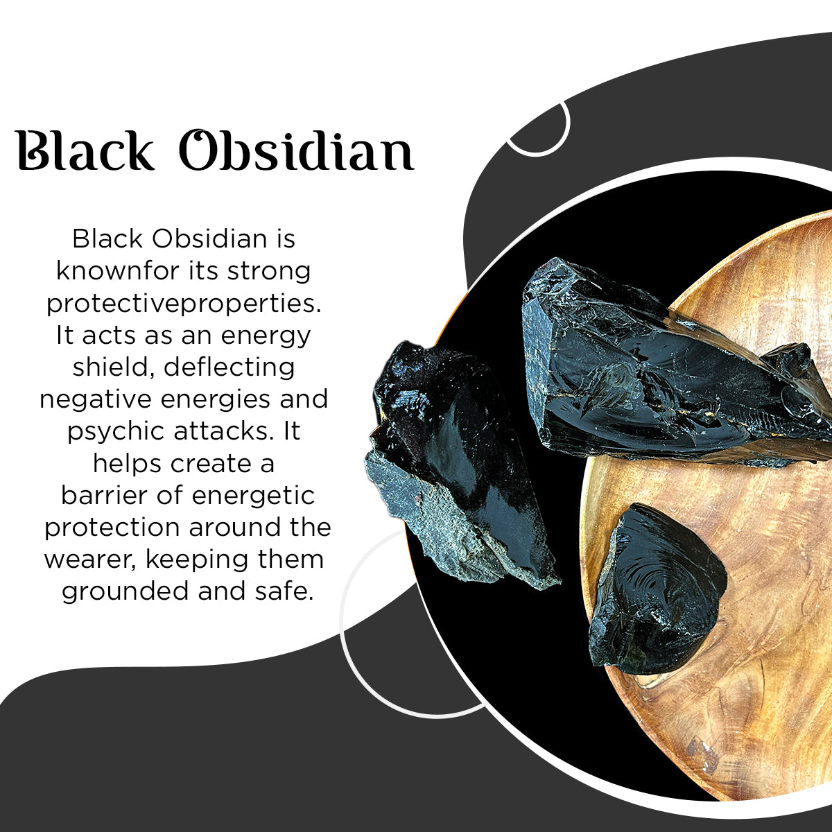 Black Obsidian Rough Raw Stone