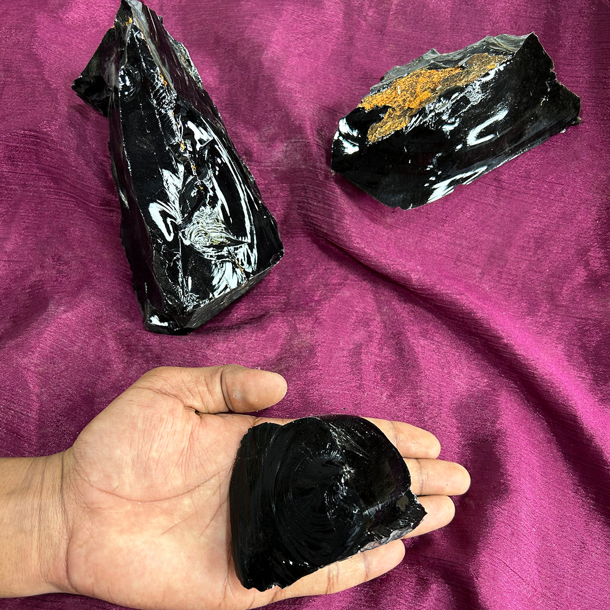 Black Obsidian Rough Raw Stone