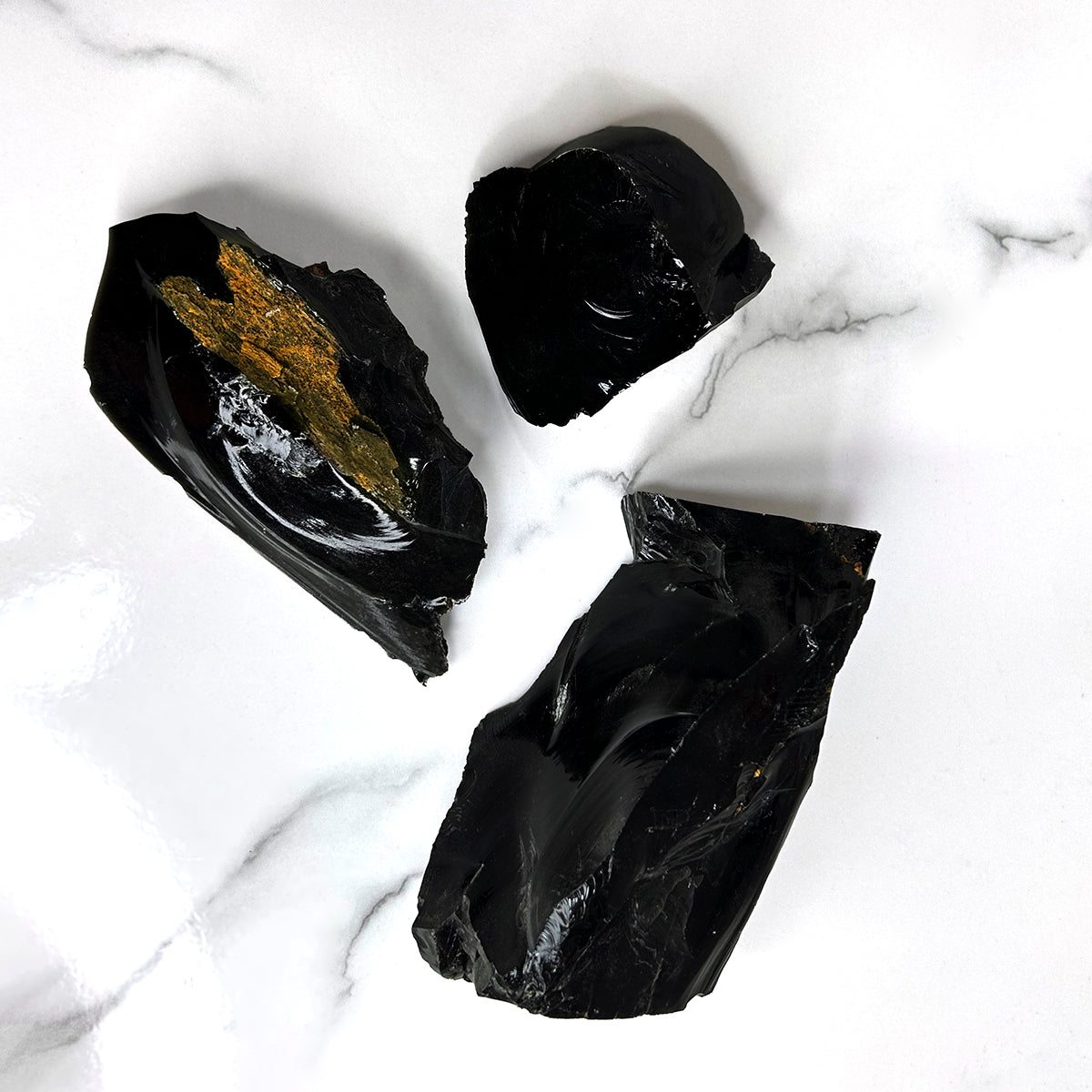 Black Obsidian Rough Raw Stone