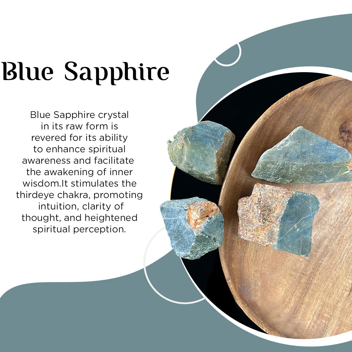 Blue Sapphire Rough Raw Stone