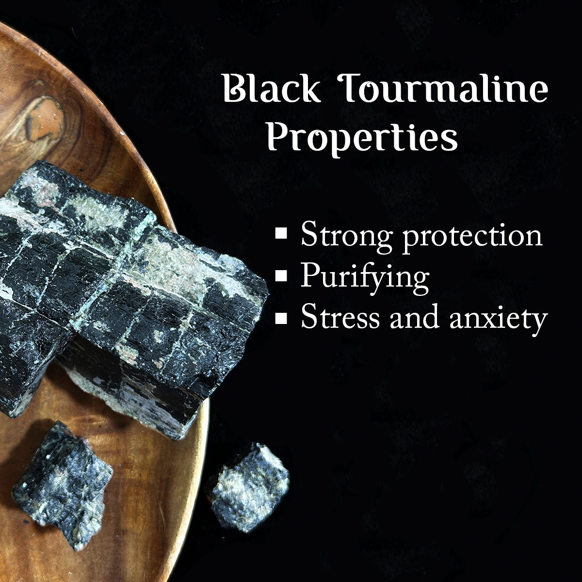 Black Tourmaline Rough Raw Stone