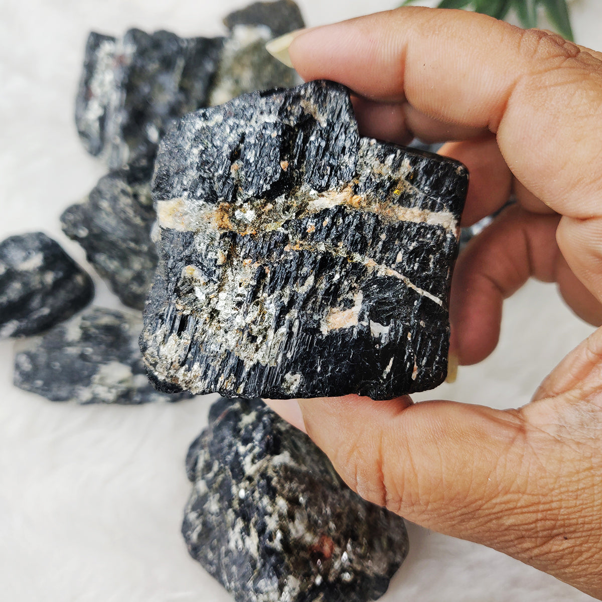 Black Tourmaline Rough Raw Stone