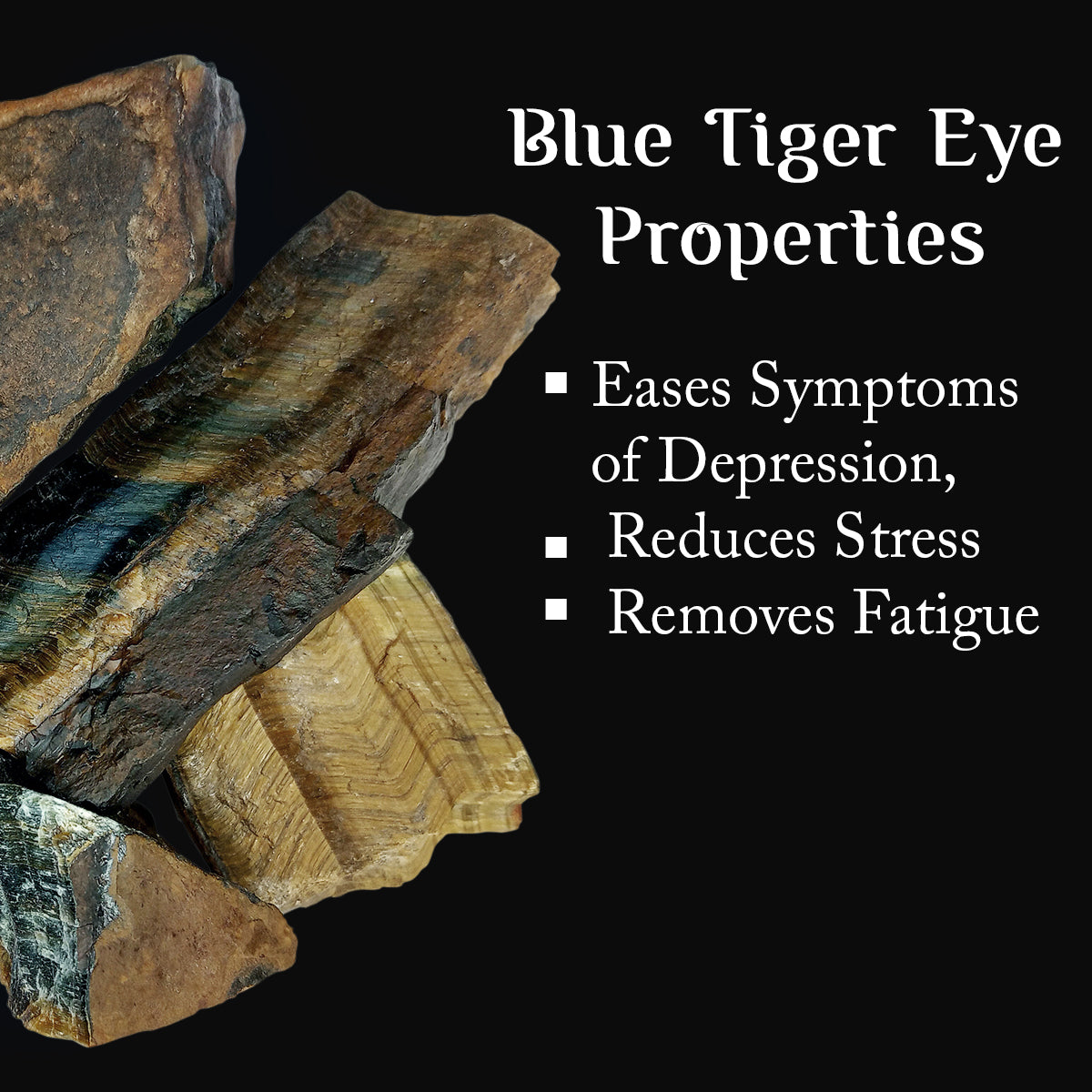 Blue Tiger Eye Rough Raw Stone