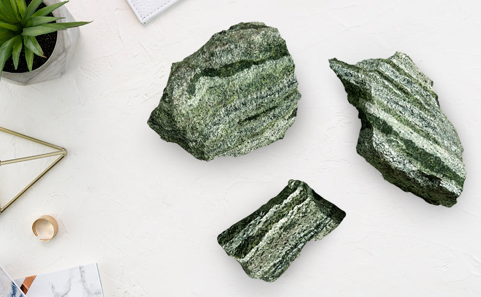 Green Zebra Rough Raw Stone