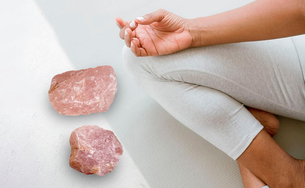 Rose Quartz Raw Rough Stone