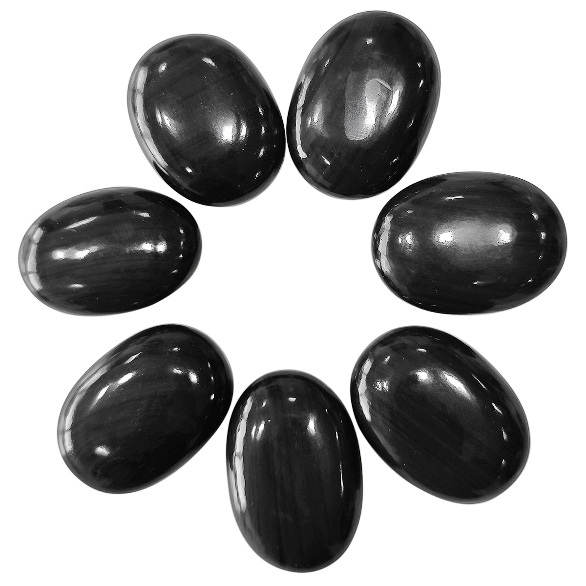 Black Obsidian Palm Stone