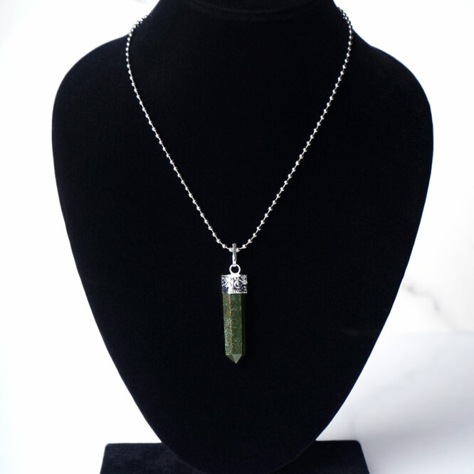 Bloodstone Pencil Pendant