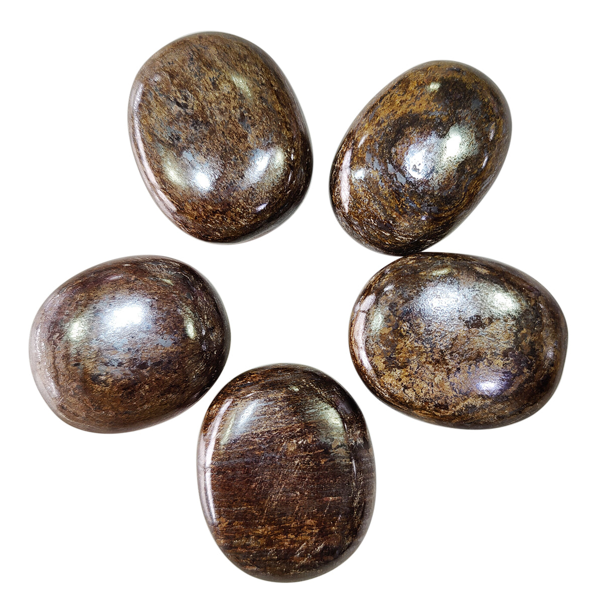 Bronzite Palm Stone