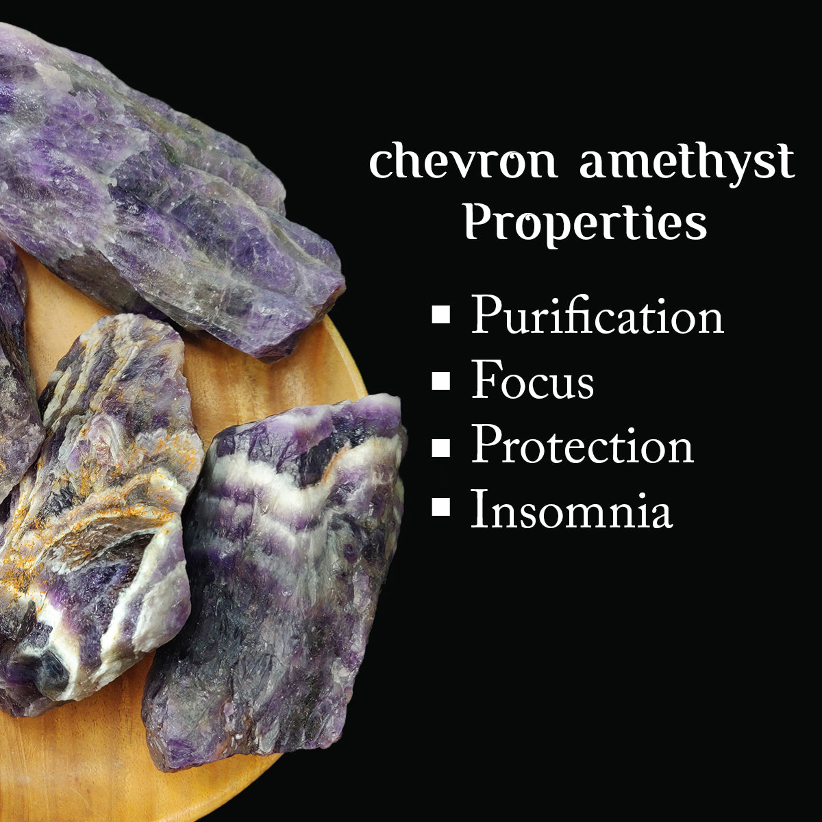 Chevron Amethyst Rough Raw Stone