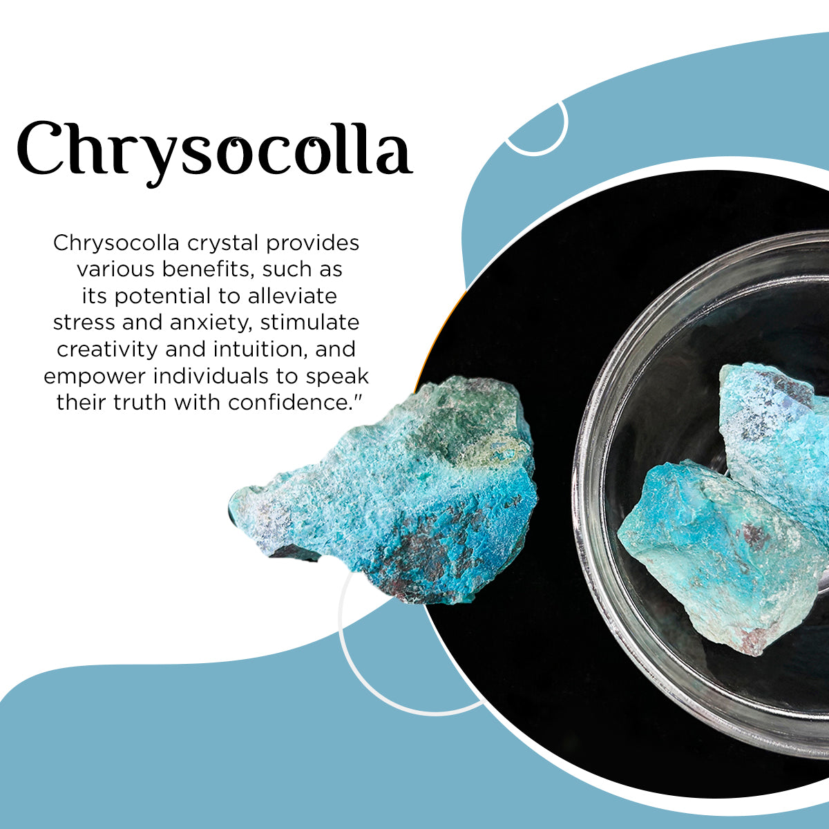 Chrysocolla Rough Raw Stone