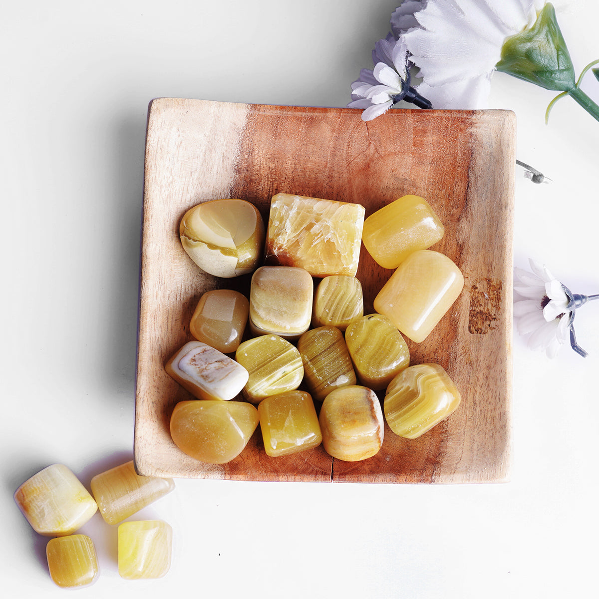 Honey Calcite Tumble