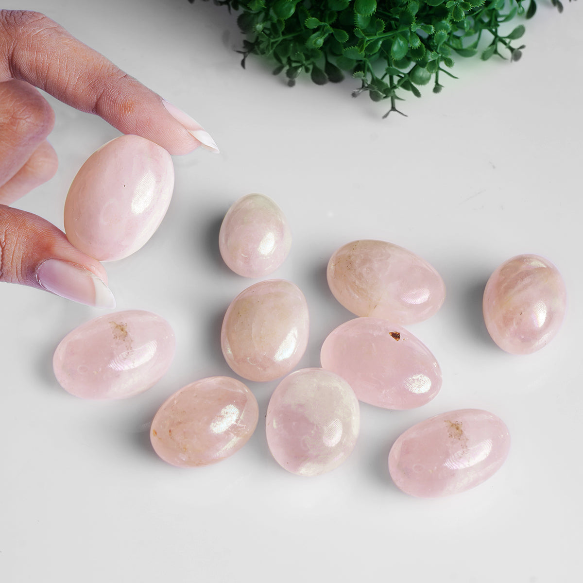 Rose Aura Quartz Tumble