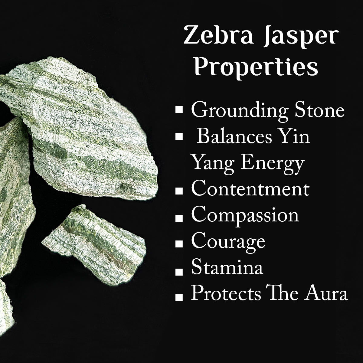 Green Zebra Rough Raw Stone