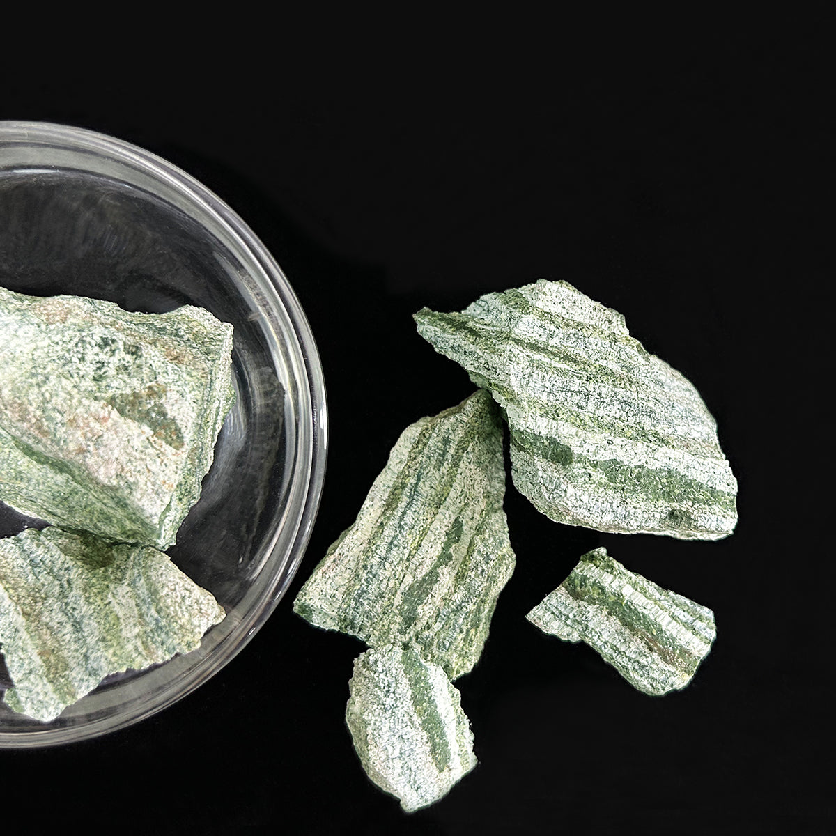 Green Zebra Rough Raw Stone