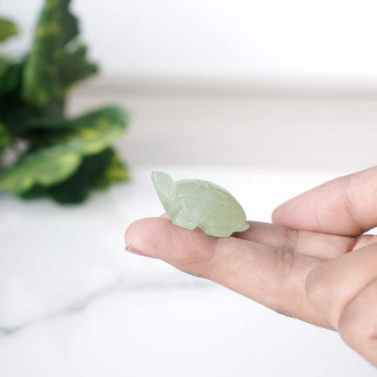 Green Aventurine Mini Crystal Tortoise