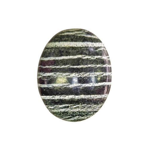 Green Zebra Jasper Palm Stone