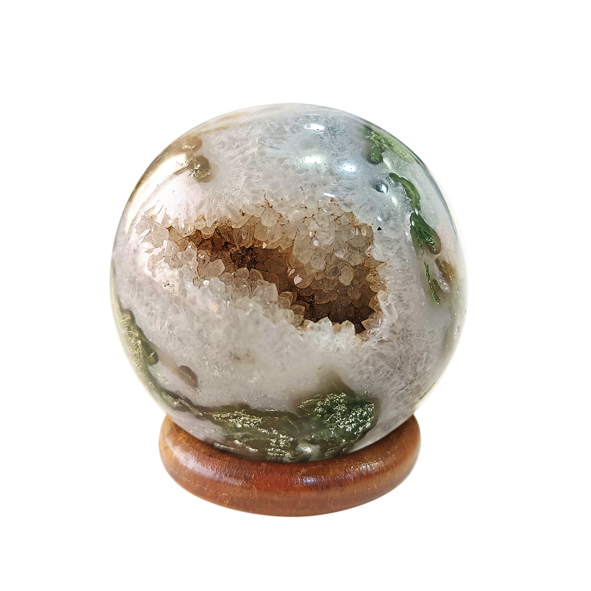 Moss Agate Sphere Ball