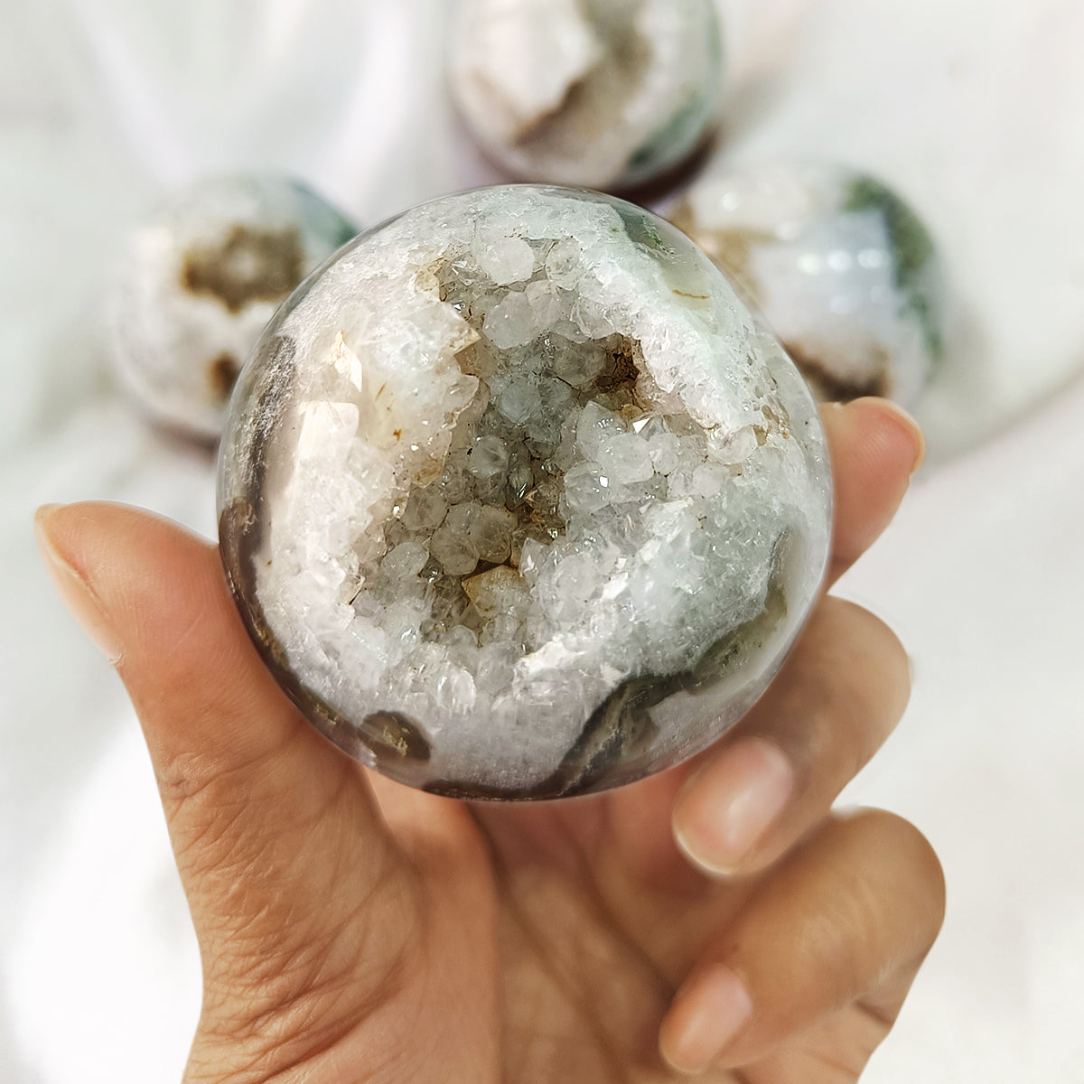 Moss Agate Sphere Ball