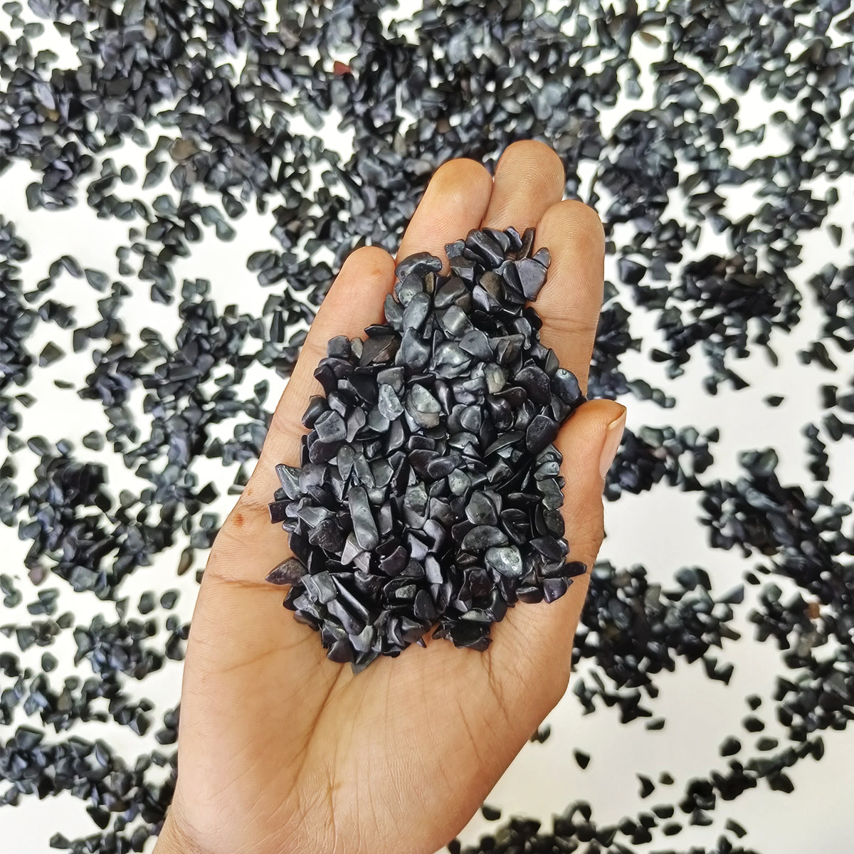 Black Agate Chips