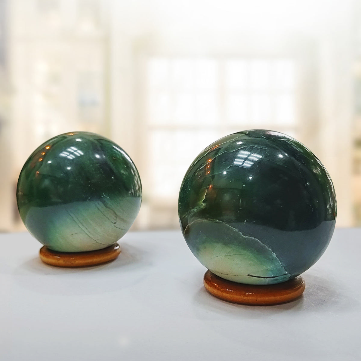 Green Jade Sphere ball