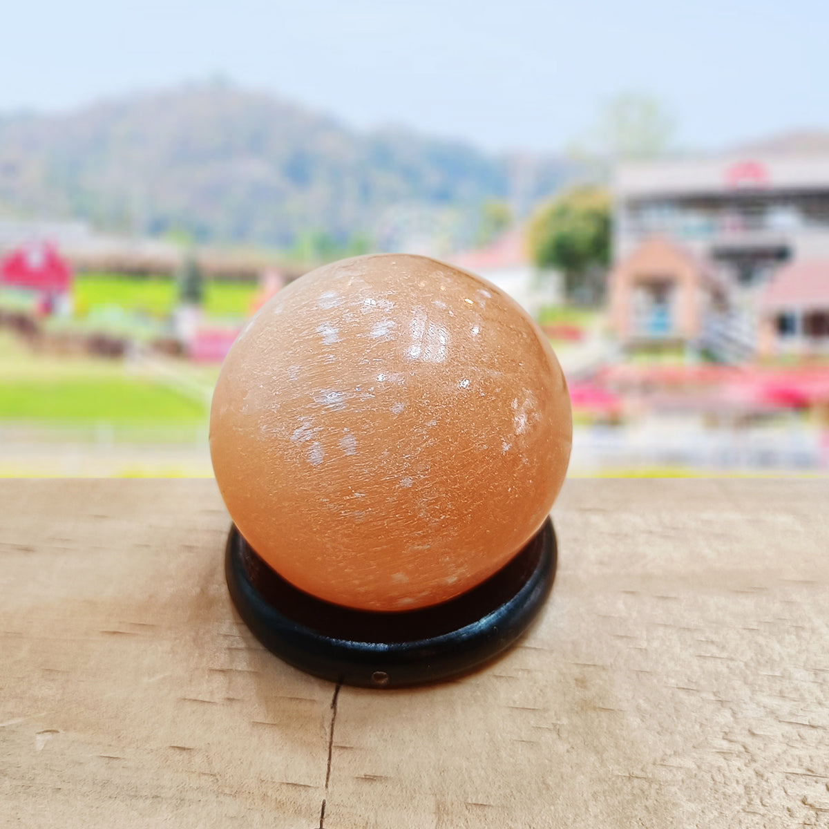 Orange Selenite Sphere Ball