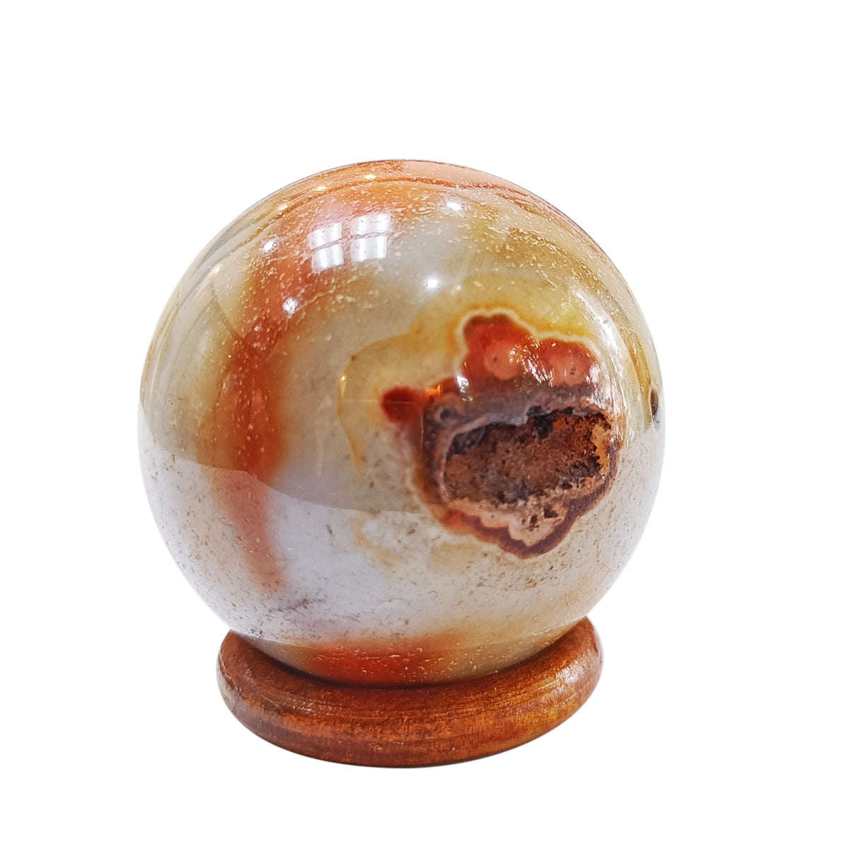 Orange Carnelian Sphere Ball