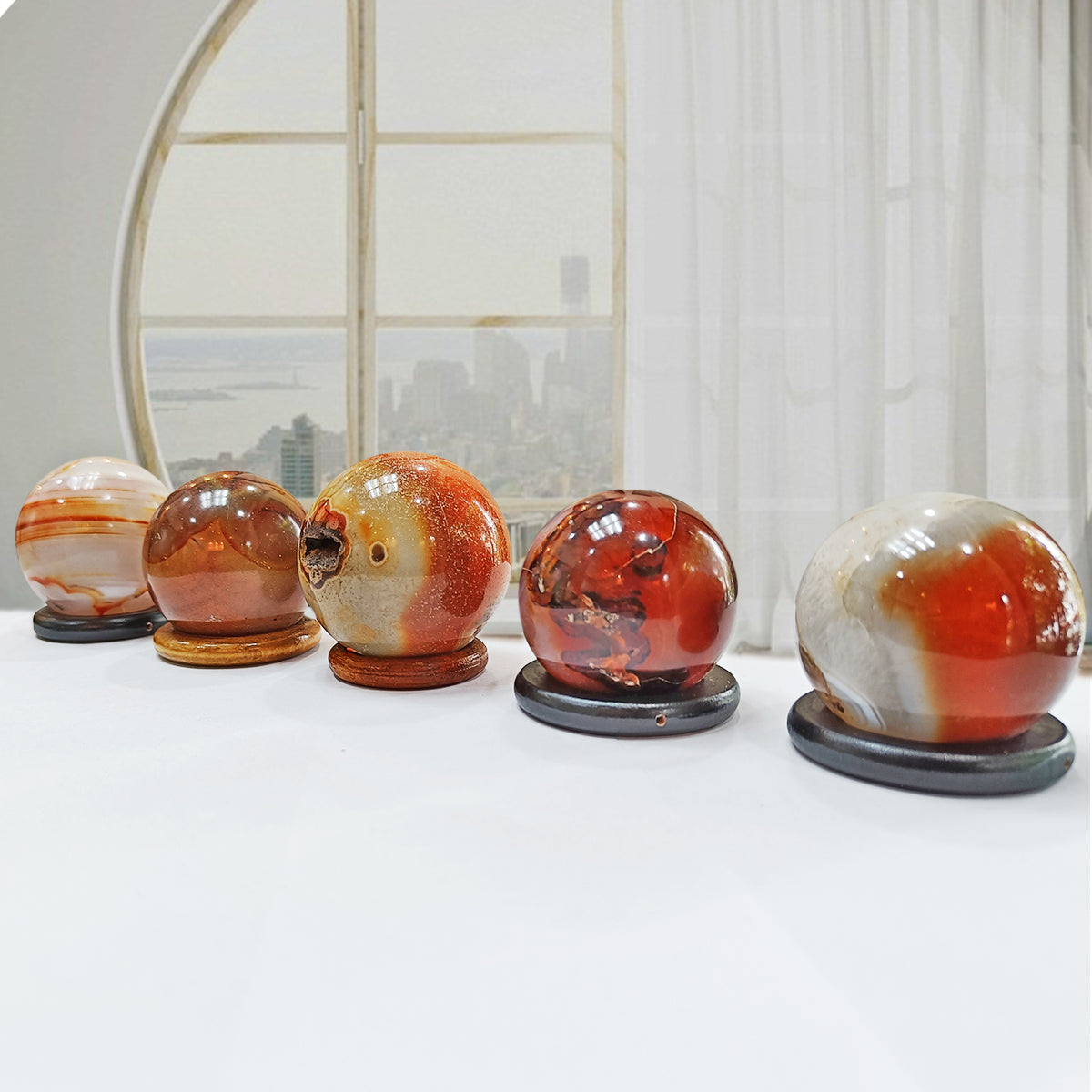 Orange Carnelian Sphere Ball