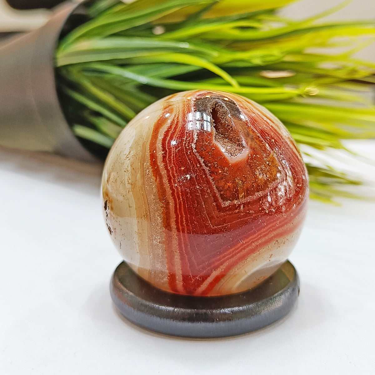 Orange Carnelian Sphere Ball