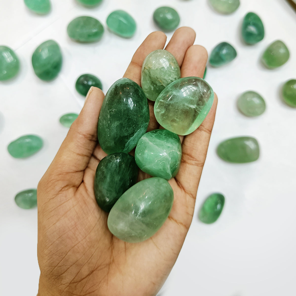 Green Fluorite Tumble