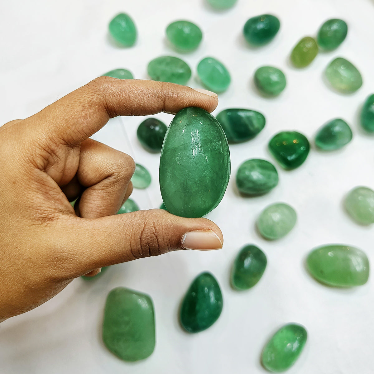 Green Fluorite Tumble