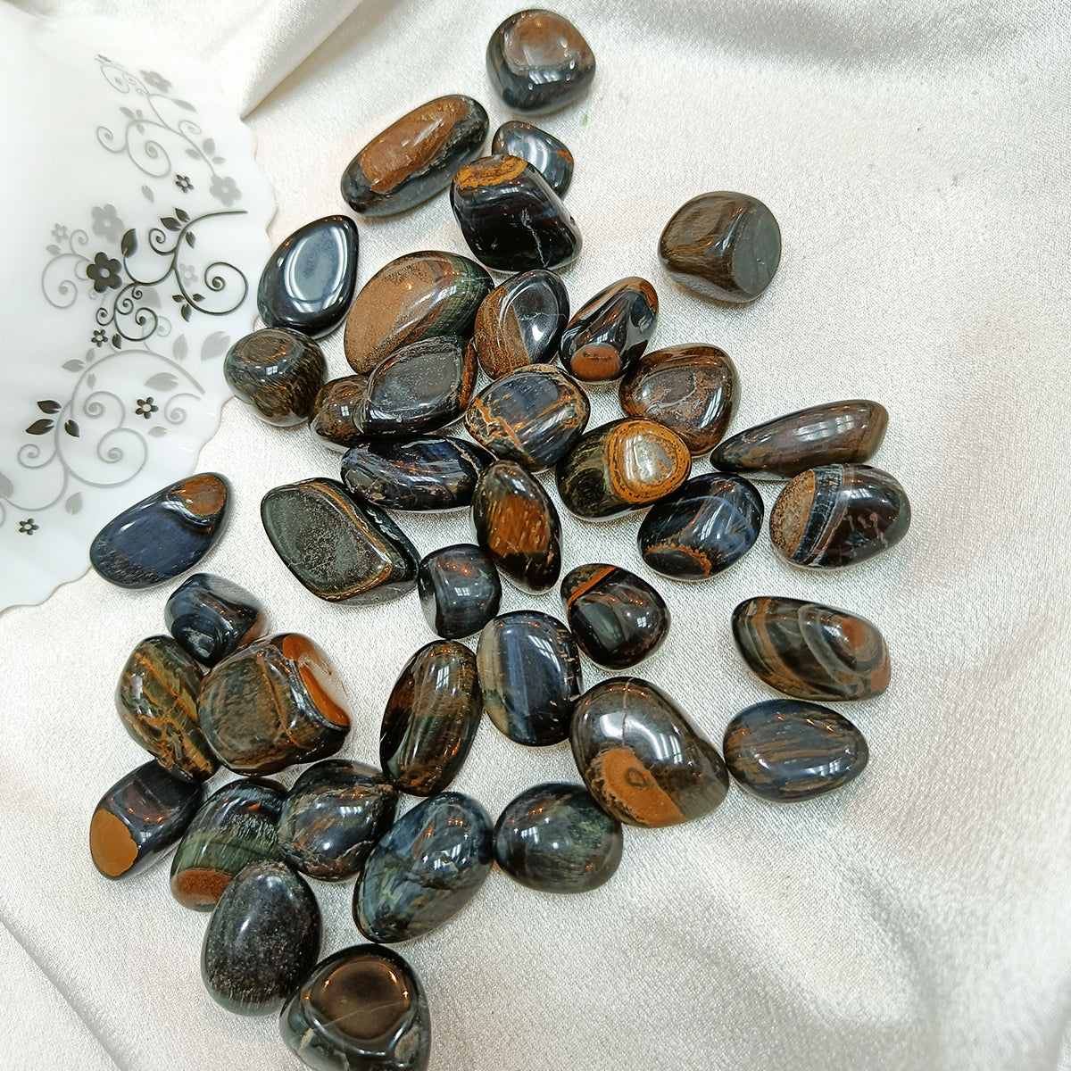 Blue Tiger Eye Tumble