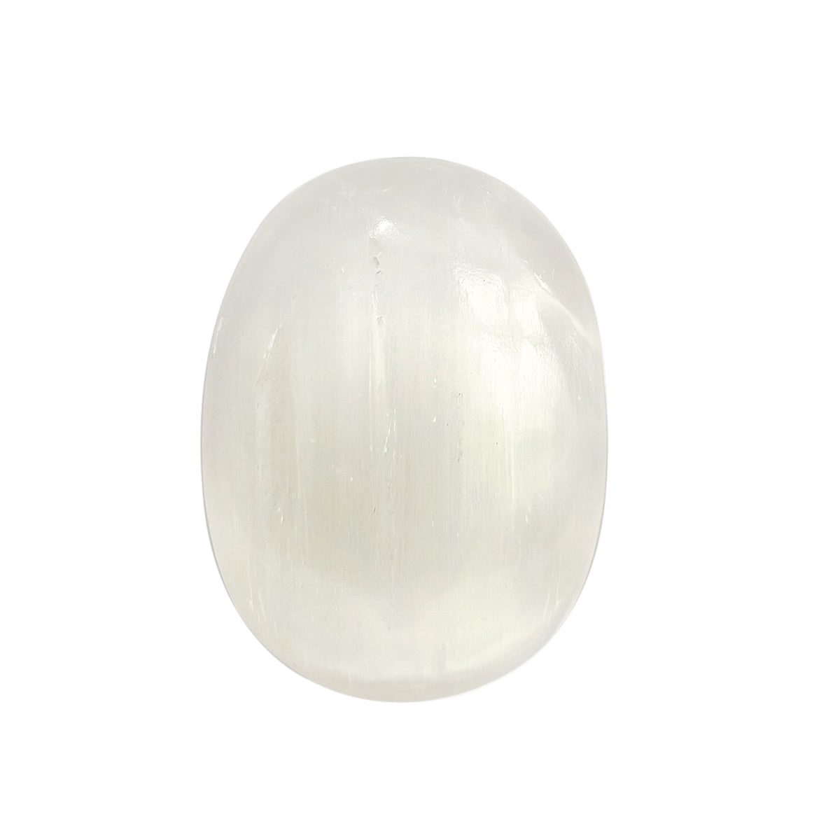 Selenite Plam Stone