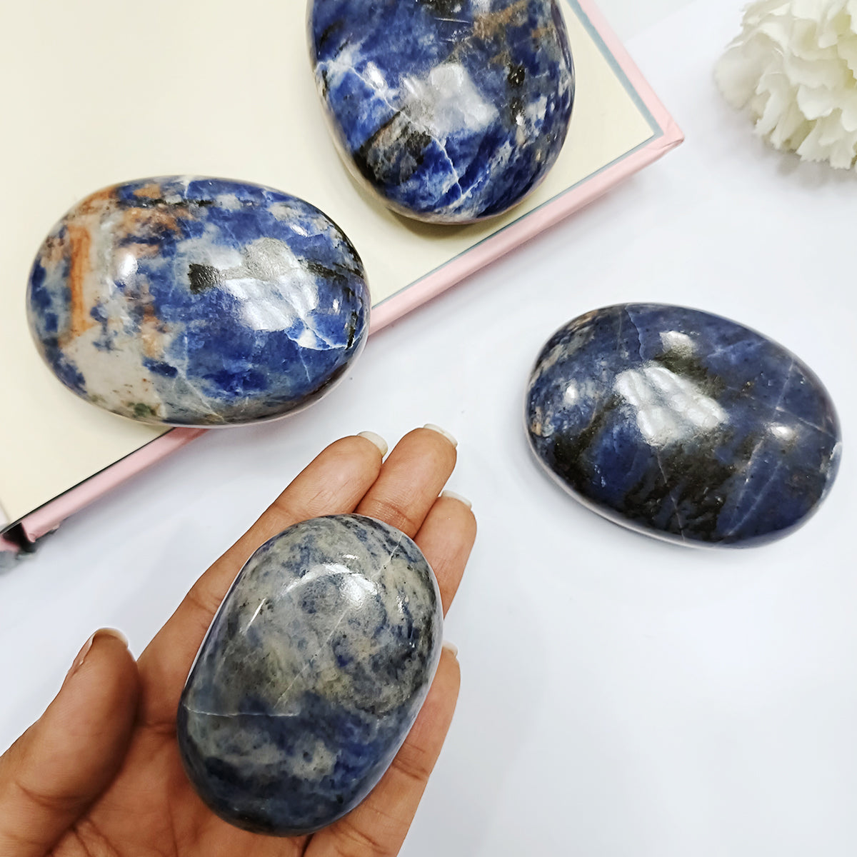 Sodalite Plam Stone