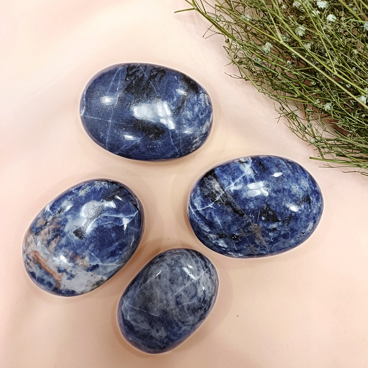 Sodalite Plam Stone