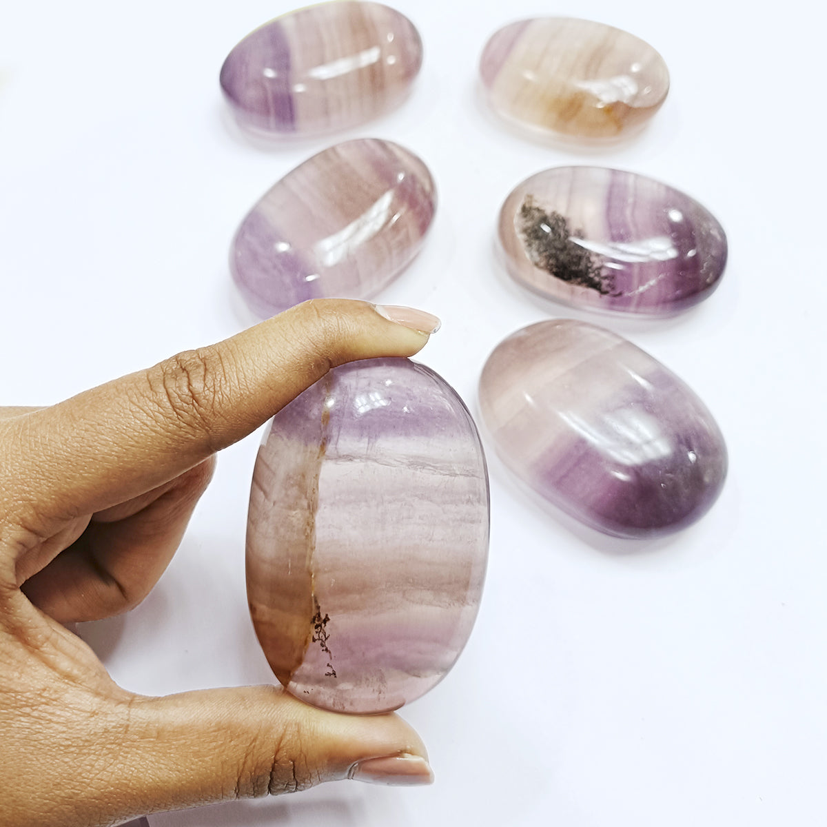 Fluorite Palm Stone