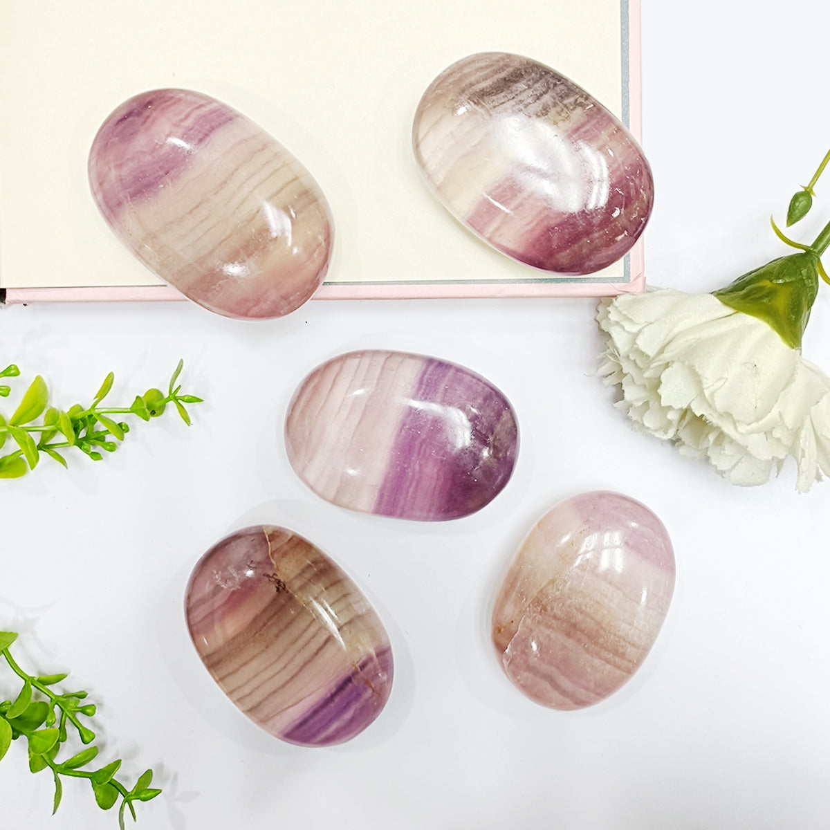 Fluorite Palm Stone